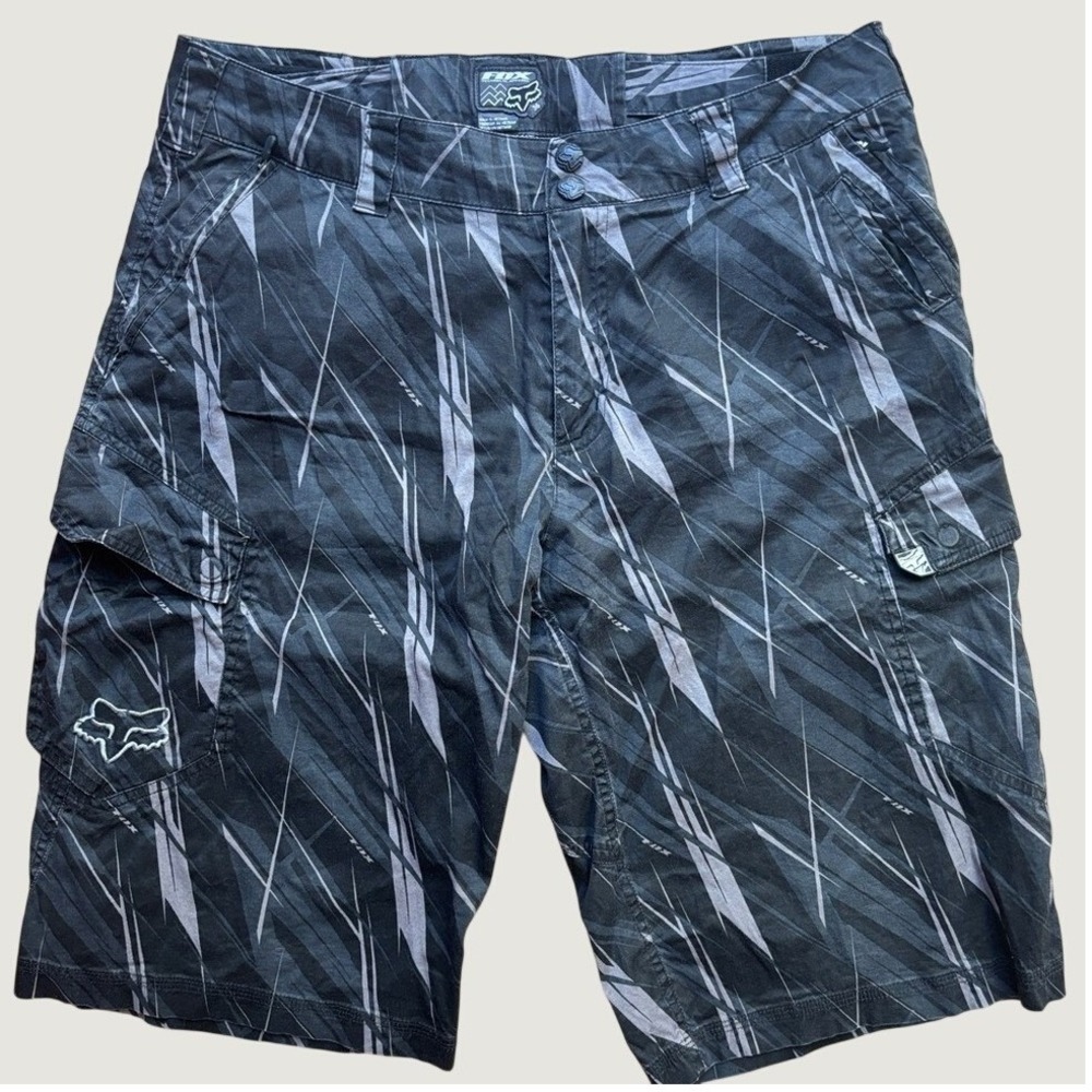 Fox Racing Men's Size 36 Sergeant Shorts Camo Black Gray‎ MTB Trail Riding